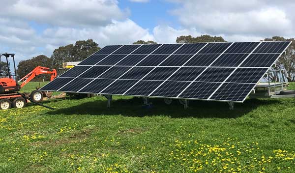 large solar panels - farm